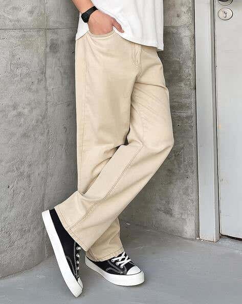 Men’s Off-brown Relaxed Fit Jeans