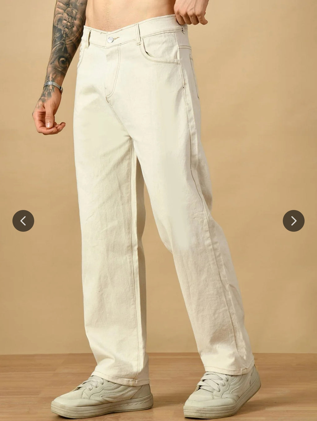 Men’s Off-White Straight Fit Jeans👖