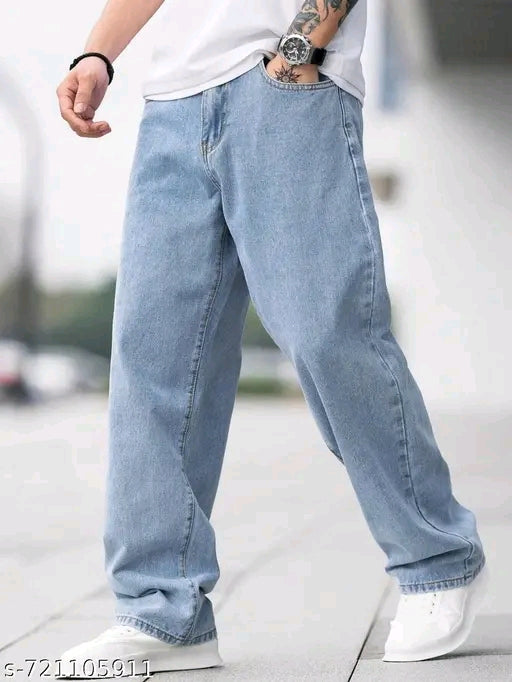 Urban Trade Light Blue Baggy Denim