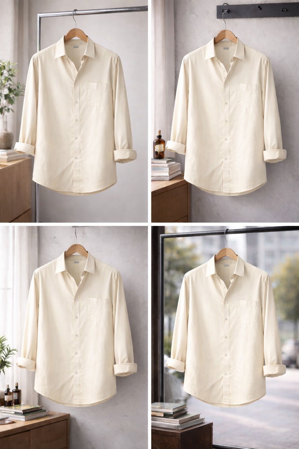 Creamy solid shirt 👕