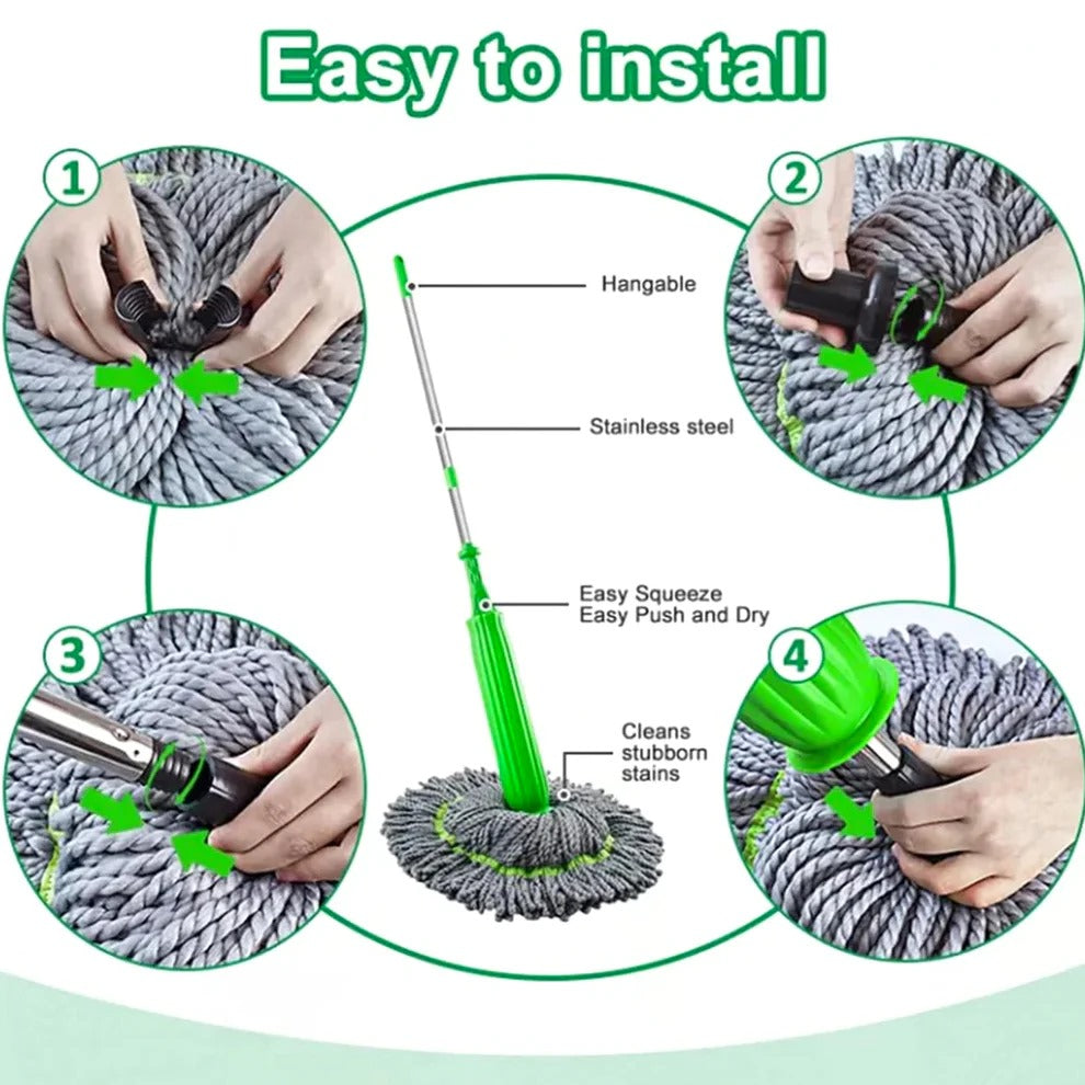 Easy Squeeze Twist Mop for Floor Cleaning 🧹🏠