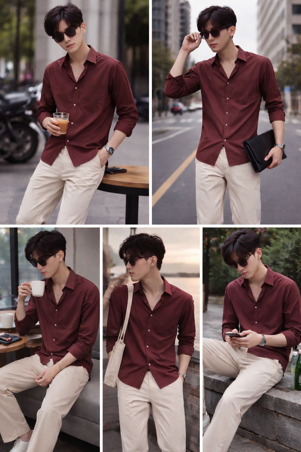 Urban Trade Maroon Classic Shirt